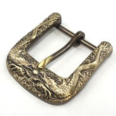 Solid Brass Dragon Belt BuckleTongue And Pin Belt Buckle Fits 1.5 Inch Belts*