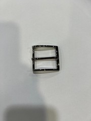 Solid Brass Polished Nickel Belt Buckle Made in Italy Fits 1.57&Prime; Belt Strap