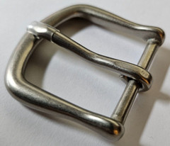 Solid Brass Belt Buckle – 1.25&Prime;- Nickel Matte Finish