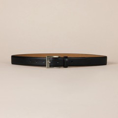 Amazon Essentials Men&rsquo;s Leather Belt with Metal Buckle, Classic 36, Black