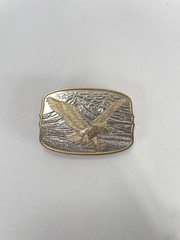 Flying Eagle Rodeo Western Cowboy Metal Belt Buckle