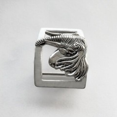 Elephant Silver Belt Buckle Men Women Wildlife Animal 925 Stamped By Jewels USA