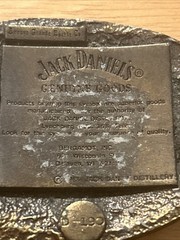 Jack Daniels Old No. 7 Tennessee Whiskey Belt Buckle – Made As Our Fathers Made