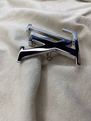 Louis Vuitton LV Initiales 40mm 1.5` Belt Buckle Silver Tone Replacement Buckle