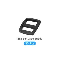 Bag Belt Glide Buckle (1.5cm/0.6&Prime;) 30Pcs, Plastic Adjustable Buckle Fasteners