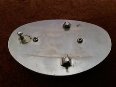 Vtg. Polished Oval Brown Agate Stone Western Cowboy Belt Buckle-Unisex
