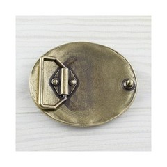 Floral Ornament Belt Buckle Costume – Boho Retro Metal Buckle Vintage Yellow