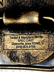 Tisco Tractor 60th Anniversary Belt Buckle VTG 1937-1997 Cast Brass Ltd Ed Farm