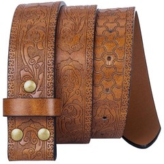 UTOWO Men Women Retro Belt Strap 47&Prime;Belt for 36&Prime;-40&Prime; waist, Lightbrown Strape