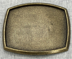 El Cid Blank Gold Tone Metal Blank Belt Buckle
