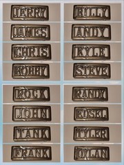 Personalized Custom Name Metal Belt Buckle -Put your name / word on a Buckle