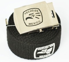 « HECHO EN MEXICO » MILITARY CANVAS WEB BELT & BUCKLE 60 INCHES