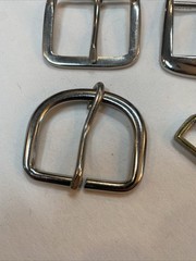 VNTG 5 pc LOT western BELT BUCKLES leather COWBOY rodeo BRASS Loop USA BB336 2