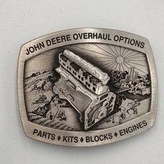 Vintage 1995 John Deere Overhaul Options Belt Buckle Spec Cast Limited Edition