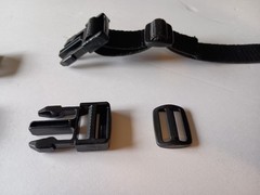 Hook two strap ends buckle fits 5/8&Prime;- 1&Prime; strapping very strong USA quick release