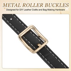 4Pcs Single Prong Belt Buckle 0.75&Prime; ID Curved Bow Buckle for Belt, Light Gold