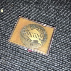 Sunoco Co. Trademark Logo SAFE DRIVER 20 Brass Belt Buckle Fuel Oil Gas Refining