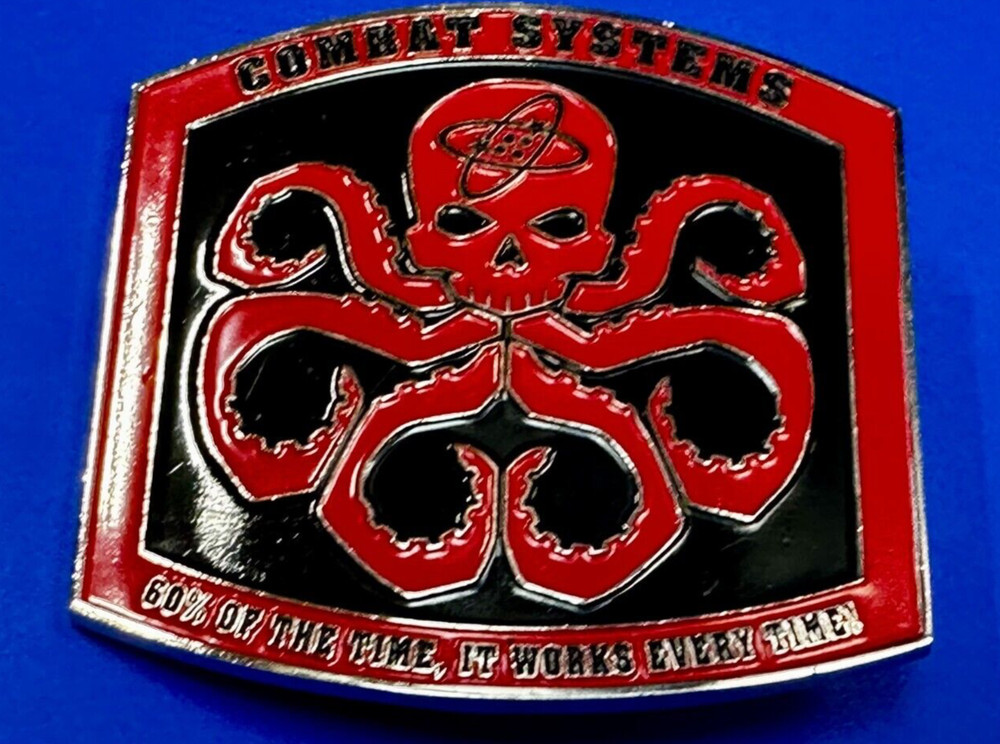 Combat System 60% Of Time It Works Every Time Military Army Us Dod Belt Buckle