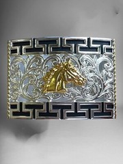Horse Western Cowboy Belt Buckle Hebilla Vaquera Fina Rodeo Con Caballo