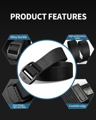 TACTICAL BIRD Men&rsquo;s Nylon Belt, Tactical Belts Breathable Webbing Medium, R08