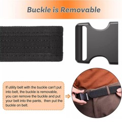 Tactical Utility Belt Fully Adjustable Waistband Wear-Resistant Buckles for Men