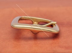 SOLID BRASS QUALITY HEAVY CENTER BAR LEATHERCRAFT BELT BUCKLE REPLACEMENT 42MM