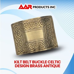 Men’s Celtic Swirl Kilt Belt Buckle Silver / Highland Kilt Buckle Antique Finish