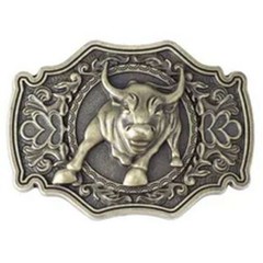 Cartoon Bull Buckle-Handmade Belt Buckles Leather Belts Accessories DIY Waistban