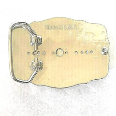 Belt Buckle Dancing Couple Made in the USA Embossed Black/Silver/Gold tone