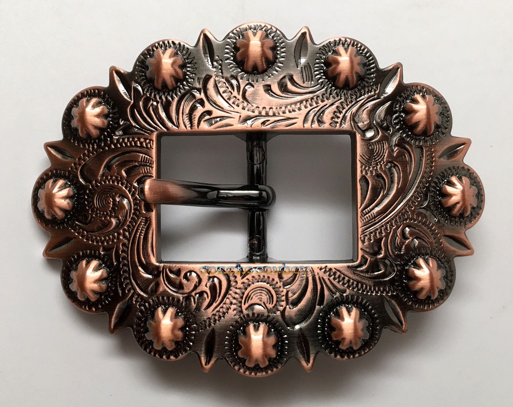 WESTERN HEADSTALL BRIDLE SADDLE COPPER COLOR BERRY CART BUCKLE fit&rsquo;s 3/4&Prime; wide