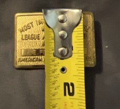 Vintage American Bowling Congress Most Improved Average League Award ABC Buckle