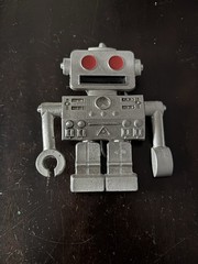 Men&rsquo;s Belt Buckle Novelty Robot Grey Metal A8