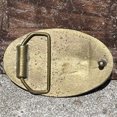 Vtg 1978 Country Music Solid Brass Guitar Belt Buckle Taiwan Western Nashville