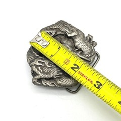 Vintage 1984 Bergamot Brass Works Double Dragon Belt Buckle L-149 Made in USA