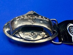 Open Here 2004 NOS Belt Buckle and Bottle Opener by Silver Moon Concepts