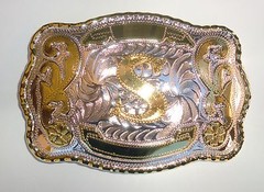 NEW INITIAL  » S  » RODEO BIG COWBOY WESTERN BELT BUCKLE