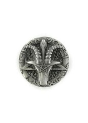 Ram&rsquo;s Head Pentagram Belt Buckle