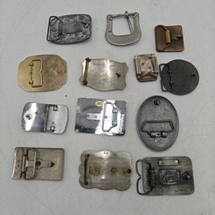 Vintage Belt Buckle LOT OF 13 – Mixed Metals Western Eagle Harley Aztec Mens