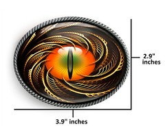 Sci-fi Dragon Belt Buckle – Gothic Seeing Eye Steampunk Fantasy Men Women – 24