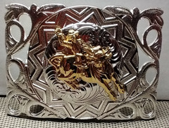 BULL RIDING COWBOY Western Belt Buckle Hebilla Vaquera