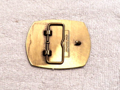 CLASSIC BELT BUCKLE HANDYMAN CLUB LIFE MEMBER 1996 TOOLS HAMMER GOLD TONE BB16