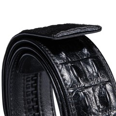 Barry.Wang Ratchet Belt Buckle Strap Replacement One Size, A-black Crocodile