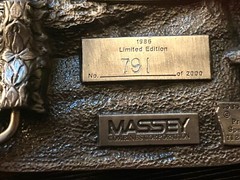 1986 Massey Custom Harvesters Pewter Belt Buckle – Limited Edition – Serial #791