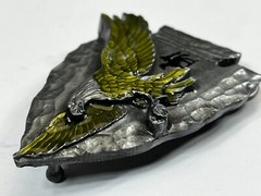 Arrowhead Eagle Belt Buckle Siskiyou Native American Indian Spirit Green Enamel