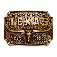 Men&rsquo;s Cowboy Vintage Metal Belt Buckles Large Size Bullhead Element Gold /Silver