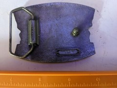 1980 I WILL GIVE UP MY GUN WHEN THEY PRY IT FROM MY… Vintage BELT BUCKLE XR96