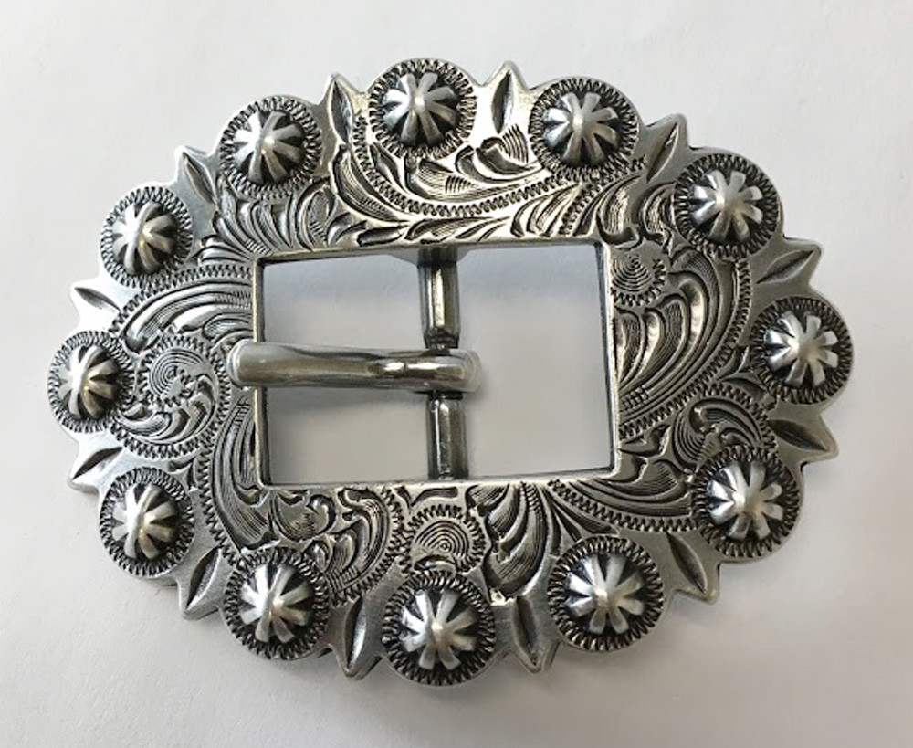 WESTERN HORSE HEADSTALL BRIDLE SADDLE ANTIQUE BERRY CART BUCKLE FITS 3/4&Prime; STRAP