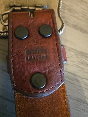 Mens Buckle USA Star Flag Leather Belt