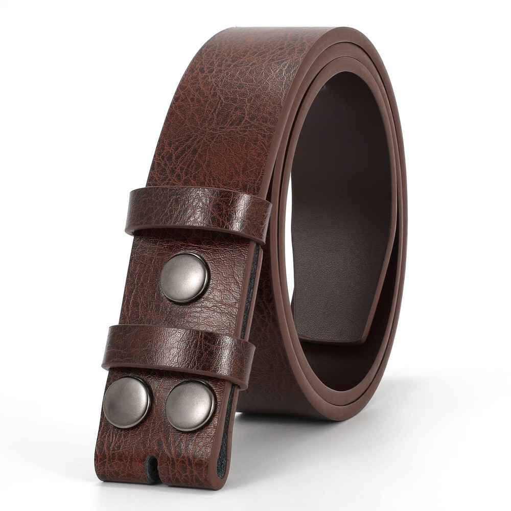 JASGOOD Mens Western Belt Strap Without Fits waist size 31&Prime;-35&Prime;, D-coffee
