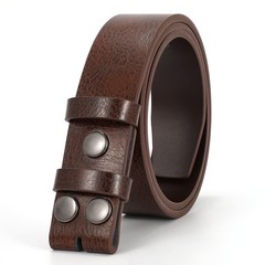JASGOOD Mens Western Belt Strap Without Fits waist size 31&Prime;-35&Prime;, D-coffee